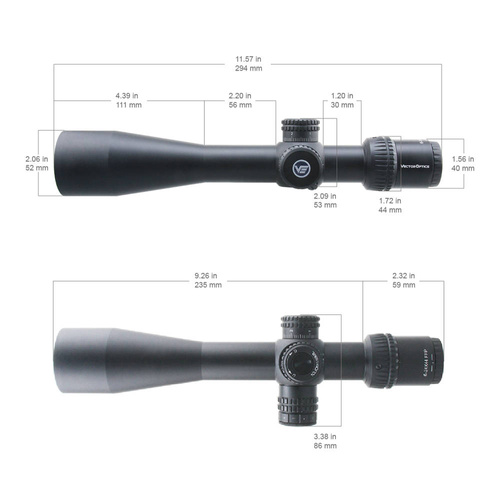 Vector Optics - Rifle Scope Veyron 6-24x44 - Illuminated Dot - 30 mm - First Focal Plane - SCFF-37