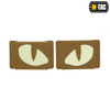 M-Tac - Tiger Eyes Laser Cut Patches - Pair - Coyote - 51140005