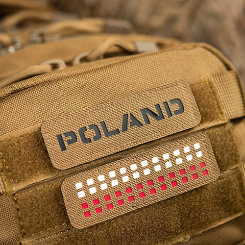 M-Tac - Patch - Poland - Laser Cut - Coyote / Black - 51003105