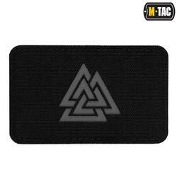 M-Tac - Laser cut Valknut horizontal patch - Black / Gray - 51164211