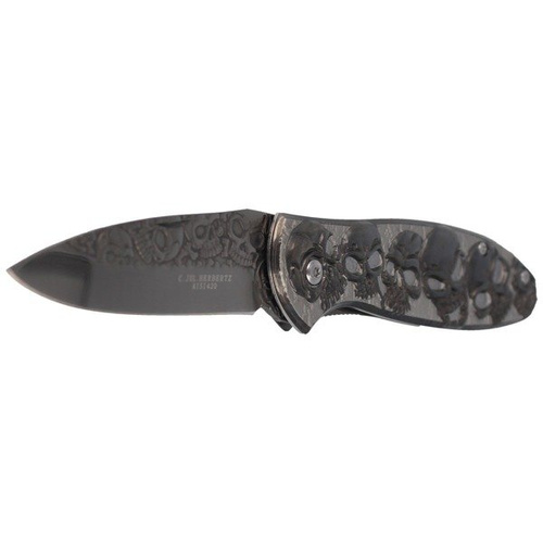 Herbertz Solingen - Skulls Folding Knife - 564612