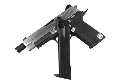 WE - ASG Pistol Replica P-Virus - Green Gas - Black/Silver - WET-02-006748