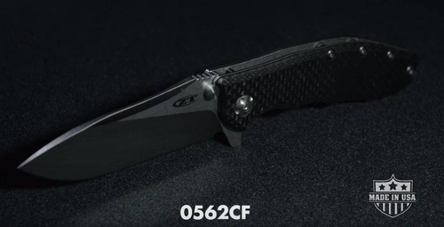 Zero Tolerance - Folding Knife ZT Hinderer 0562CF - CPM 20CV - Black - 0562CF