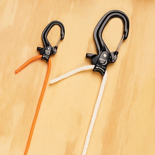 Nite Ize - Rope Tightener CamJam with SlideLock - Aluminum - Small - Black - CJSLS-01-R3