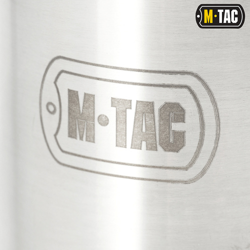 M-Tac - Thermal Mug with Folding Handle - 450 ml - Steel - Silver - CL1C-M83