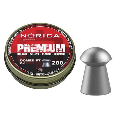 Norica - Air Rifle Pellet Domed Premium FT - 6.35 mm - 200 pcs. - 198.00.102