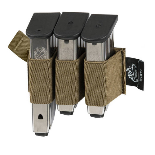 Helikon - Organizer for Three Pistol Magazines Triple Elastic Insert - Olive Green - IN-TEL-PO-02