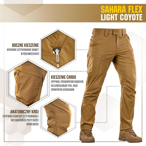 M-Tac - Tactical Pants Sahara Flex Lite - Coyote - 20064005