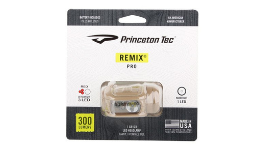 Princeton Tec - Headlamp REMIX PRO - TAN / MultiCam - RMX300PRO-RD-MC
