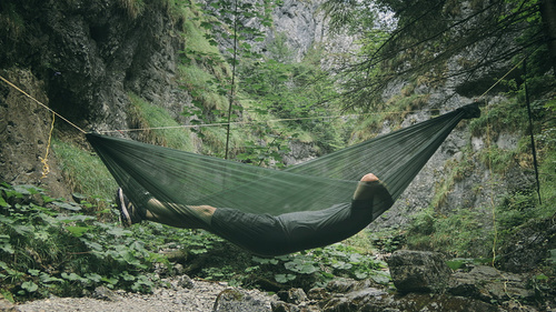 Lesovik - Lightweight Hiking Hammock SUL with SNEKA UL Suspension - Forest Green