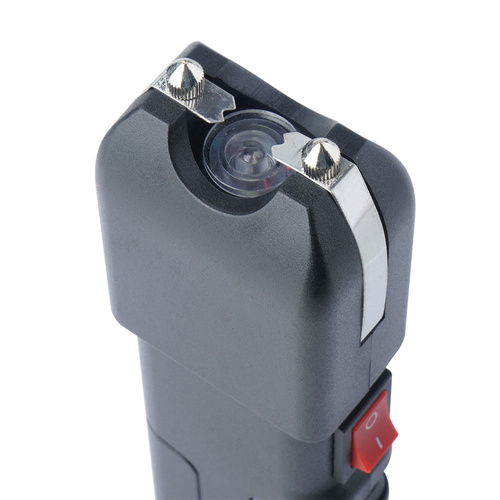 Electro Max - Pro Shock Stun Gun With Flashlight - 5,000,000 V - Black - EM12