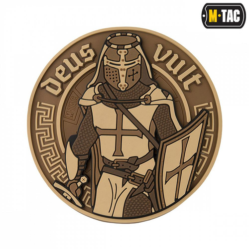 M-Tac - Deus Vult 3D PVC Patch - Coyote - 51116005