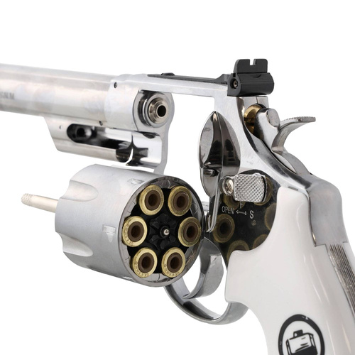 Umarex - Airgun CO2 Smith&Wesson 629 Trust Me - 4.5 mm - Silver/White - 5.8175
