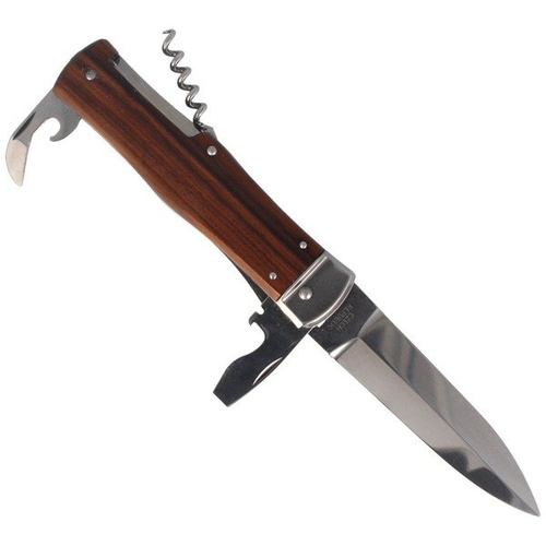 Mikov - Automatic spring knife Predator Wood with 4 blades - 241-ND-4/KP