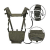 Mil-Tec - Lightweight Chest Rig Vest - Green OD - 13530401