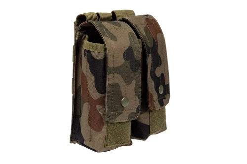 GFC Tactical - Double AK / AR Type Magazine Pouch - MOLLE - Nylon - Wz. 93 PL Woodland - GFT-19-016371