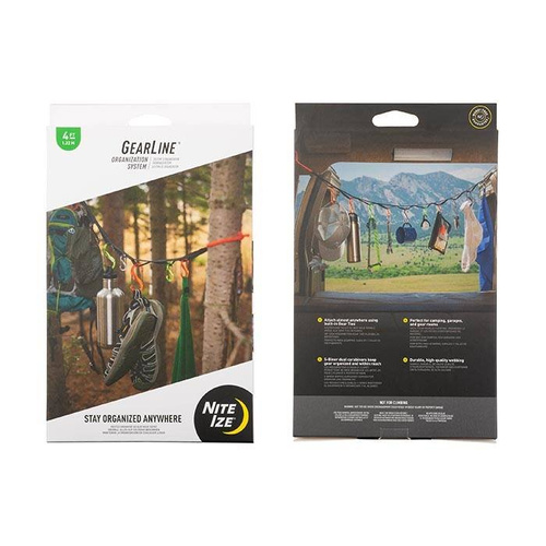 Nite Ize -  GearLine® Tactical Organization System - 10 x S-Biner + 2 x Gear Tie 12" - Coyote - GLN4-29-R8