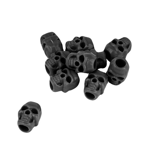 Mil-Tec - Skull Cord Stoppers - 10 pcs - Black - 13458212