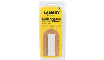 Lansky - Hard, Super Arkansas Pocket Stone with Pouch - LSAPS