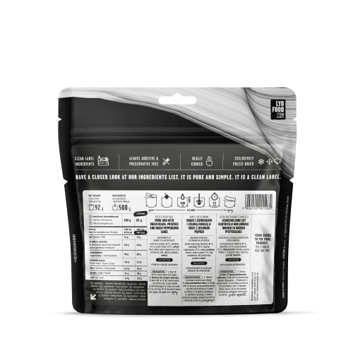 LyoFood - Pork Loin in Green Pepper - 500 g