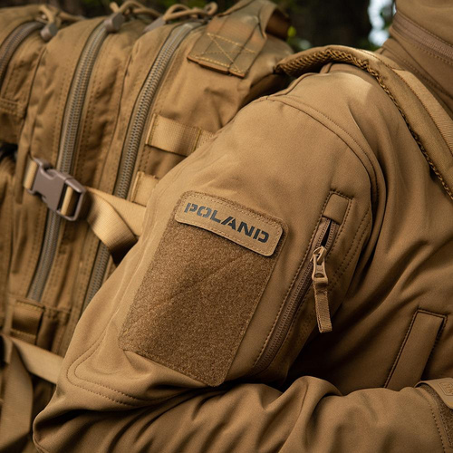 M-Tac - Patch - Poland - Laser Cut - Coyote / Black - 51003105