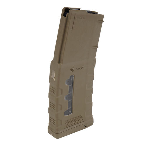MFT - Polymer Window Magazine Extreme Duty for AR-15 / M4 - 5,56 x 45 mm/.223 - 30 Rounds - Scorched Dark Earth - EXDPM556-W-SDE