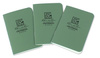 Rite in the Rain - All-Weather Notebook - 3 1/4 x 4 5/8" - 3 pcs - 971FX-M - Olive