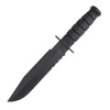 Ka-Bar 1271 - Fighter military knife - Combo - Black.