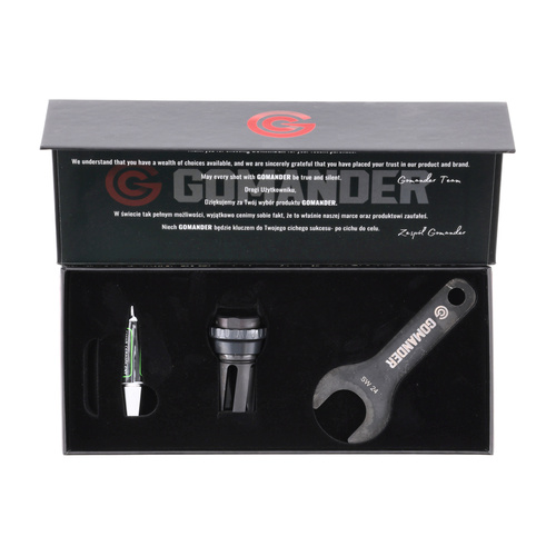 Gomander - Quadron S Flame Compensator - 9 mm - M18X1 - Black - TBO.10174_0-M18x1(CZ)
