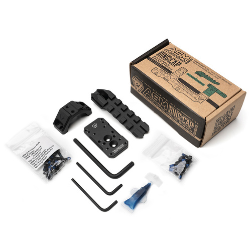 Strike Industries - ASM Ring Cap Multi-Optic Mount System - Picatinny - Black - SI-STRIKE-ASM-OM