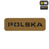 M-Tac - Patch Poland 25х80 - Laser Cut - Black / Coyote - 51004105