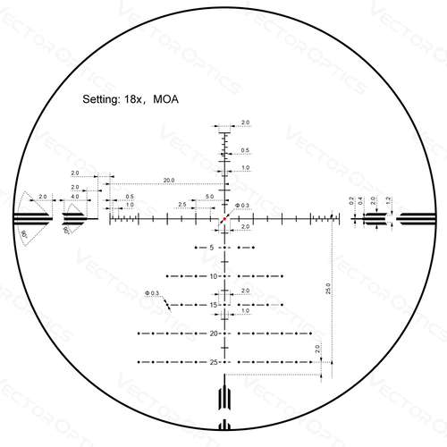Vector Optics - Rifle Scope Orion Pro Max 3-18X50 HD SFP - SCOL-57