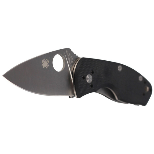 Spyderco - Ambitious G-10 Black Plain Folding Knife - C148GP