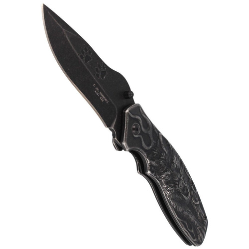 Herbertz Solingen - Folding knife with wolf motif - 582212