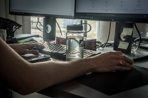 Helikon - Tritan™ Bottle Wide Mouth - 550 ml - Red / Black - HY-WM5-TT-2501A