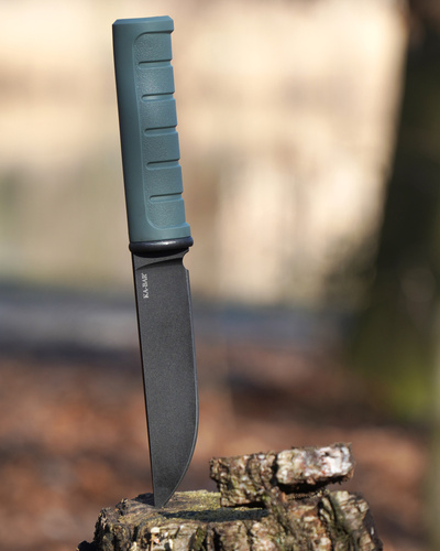 Ka-Bar - Fixed Blade Knife Dust II 5,25″ - Clip Point - D2 - Green - 6101