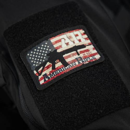 M-Tac - AR-15 Patch - Fabric - Fluorescent - Black/GID - 51353299