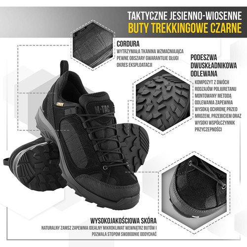 M-Tac - Trekking Boots - Cordura - Black - 1JJ115/5TPLV