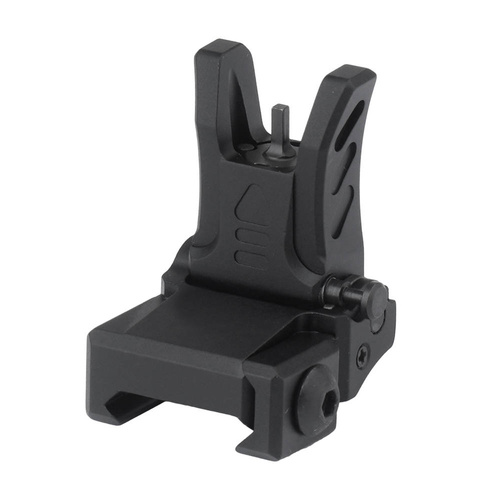 UTG - AR15 Super Slim Flip-Up Front Sight - Picatinny - Black - MNT-755