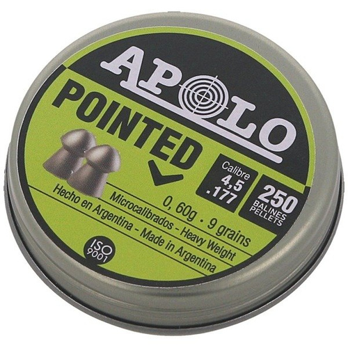 Apolo - Premium Pointed Airgun Pellets - .177 / 4.50 mm - 250pcs - E19102.G2