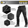 M-Tac - Tactical Pants Aggressor Gen.II Flex - Ripstop - Black - 20058002