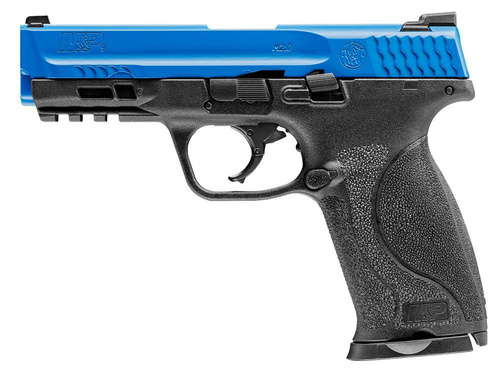 Umarex - Smith&Wesson M&P9 M2.0 T4E LE RAM Rubber Bullet Pistol cal. .43 - Black / Blue - 2.4749