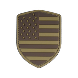 101 Inc. - 3D Morale Patch - USA - Brown - 444130-3790