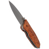 Herbertz - AISI 420 Plain Folding Knife, Wood Handle - Gift Box - 289011