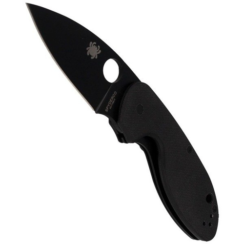 Spyderco - Efficient™ G-10 Black / Black Blade PlainEdge™ Knife - C216GPBBK