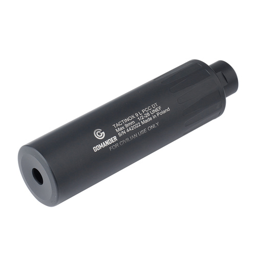 Gomander - Tactinox 9 L PCC DT Silencer - Cal. 9 mm - 1/2 x 28 UNEF - Black - TB0.9140 1/2x28UNEF-BK