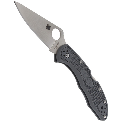 Spyderco - Delica® 4 FRN Flat Ground Gray Knife - C11FPGY