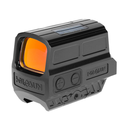 Holosun - HE512C-GD Gold Dot Switchable Multi Reticle Enclosed Reflex Sight - Solar Panel