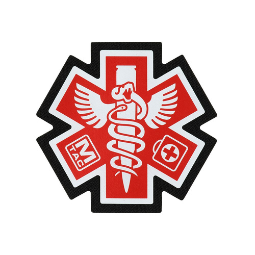 M-Tac - Paramedic Patch - Polyester - White/Red - 51417002