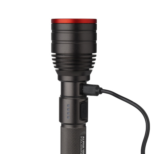 Falcon Eye - Handheld Flashlight Alpha 1000 RC - Strobe - Focus - 1000 lm - Black - FHH0122